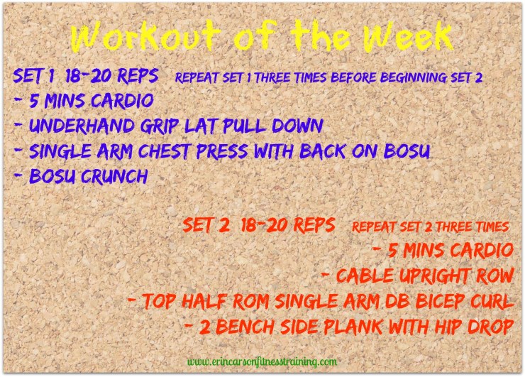 workout of the week 011015